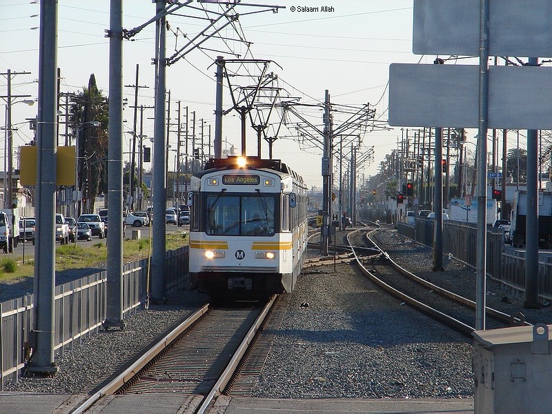 Photo of LACMTA Blue Line light rail system