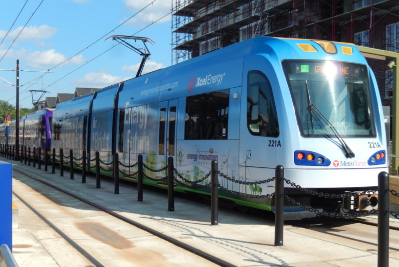 Photo of Blue Train on the Green Line