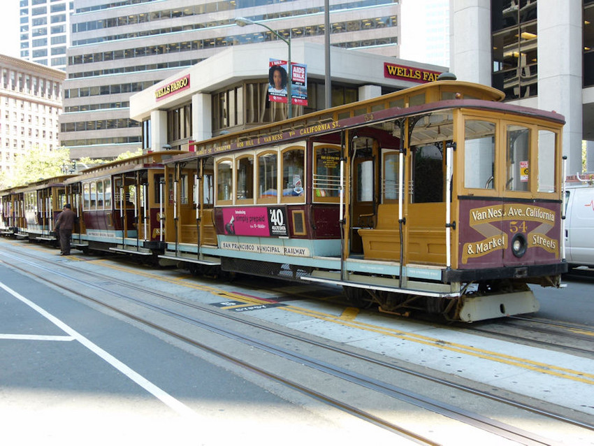 Photo of A line of cable cars