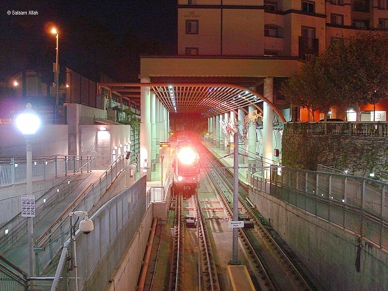 Photo of  	 LACMTA gold line light rail system