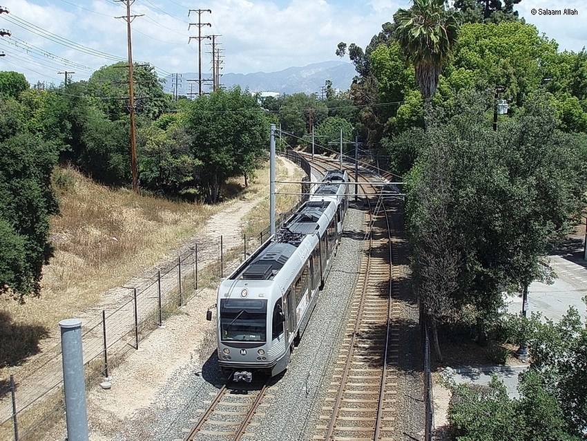 Photo of LACMTA  gold line light rail system