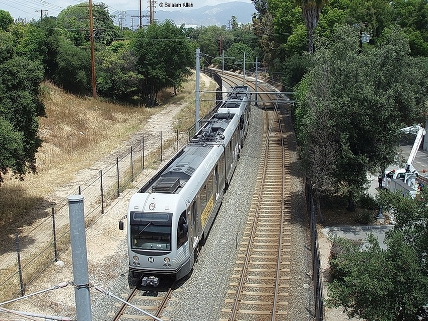 Photo of LACMTA  gold line light rail system