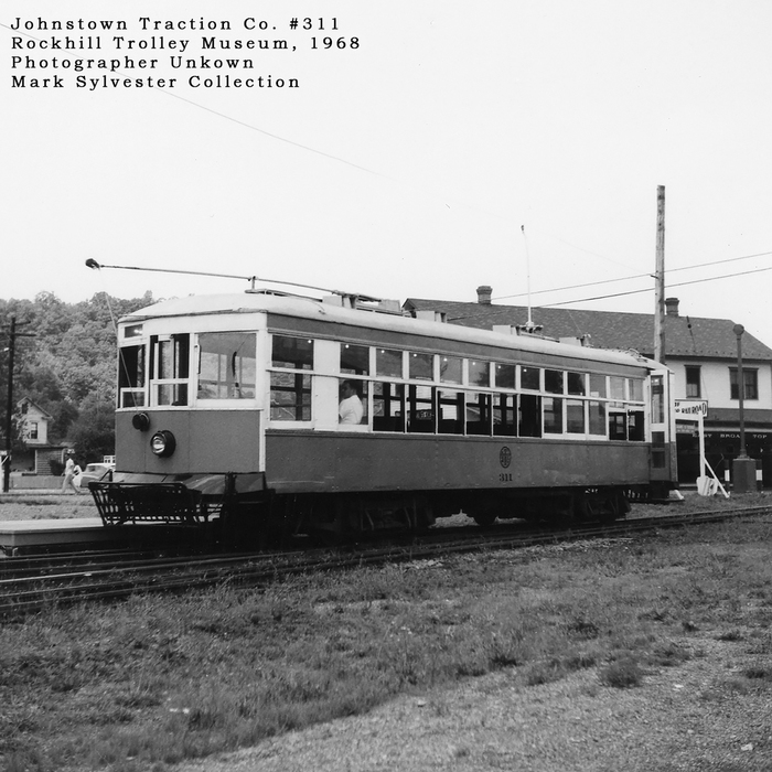 Photo of Johnstown Traction #311 at Rockhill Trolley Museum