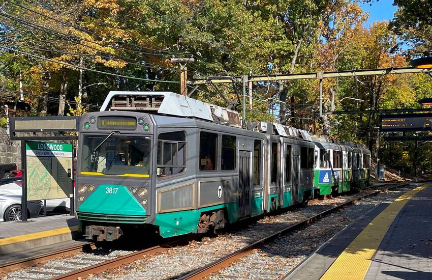 Photo of All MBTA Trolley Types captured within 10 minutes at Longwood - 2